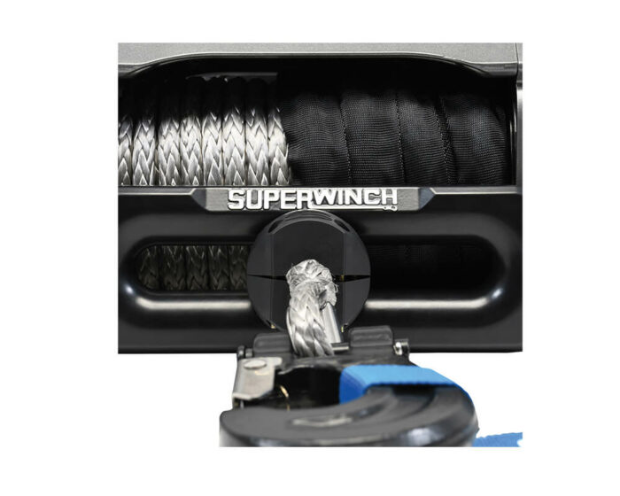 Superwinch hook snubber in gebruik