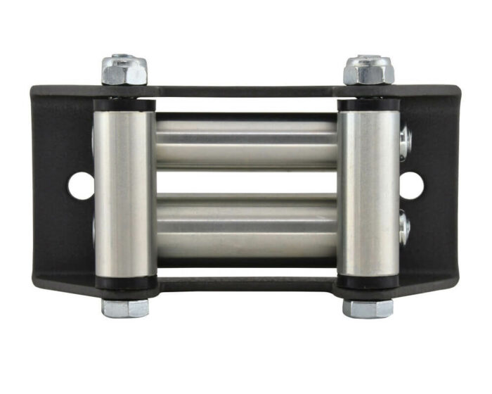 Superwinch rollervenster met RvS rollers, wordt gebruikt voor staalkabel