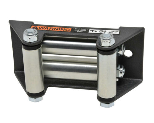 Superwinch rollervenster met RvS rollers, wordt gebruikt voor staalkabel