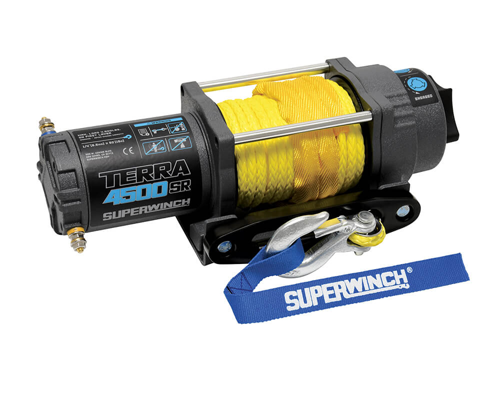 Electric winch Superwinch with synthetic winch rope